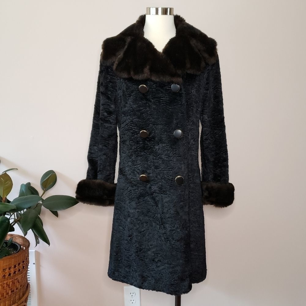 Vintage • faux fur princess coat